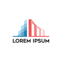 Fototapeta premium home real estate logo icon vector. Property and Construction Logo design for the business corporate sign.