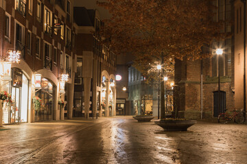 Fototapeta na wymiar Zwolle innercity by night