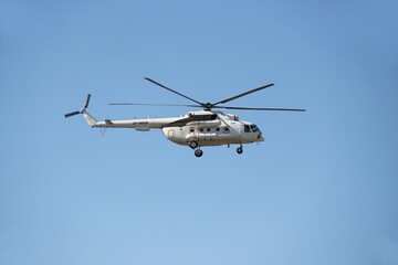 Fototapeta na wymiar Russian Helicopter in Kabul – Afghanistan