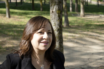 Obraz premium Mature woman in positive attitude