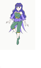 girl in a blue dress fairy
