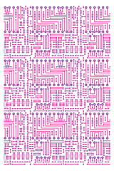 Seamless pattern with maze elements diagram. Surface design.