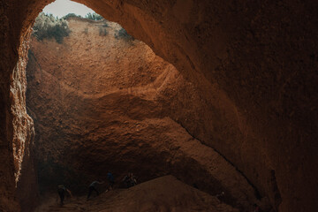 cave in the cave las Medulas Leon Spain