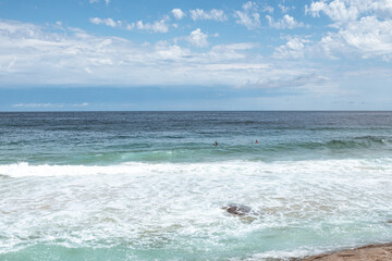 waves on the beach