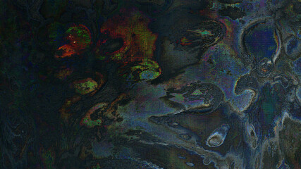 Unique Abstract Grunge Multicolor Background. Art Rough Stylized Texture Banner With Space For Text