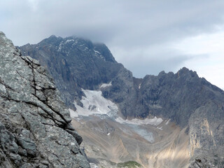 View from mountain Alpspitze in Garmisch-Partenkirchen, Bavaria, Germany
