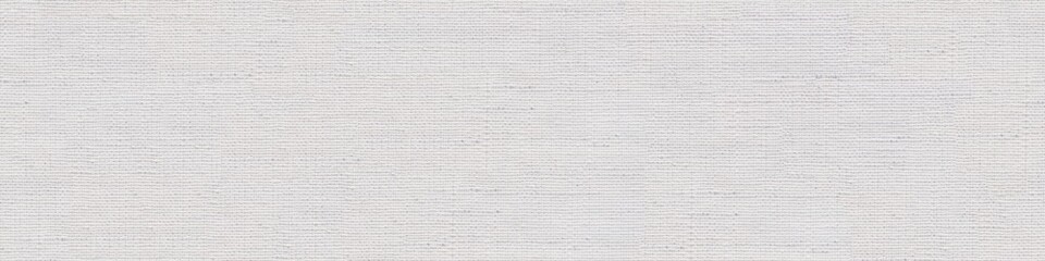 Canvas natural background in adorable white color for your personal design. Seamless panoramic texture.