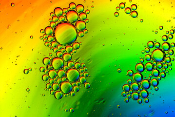 abstract multicolored background with oil bubbles