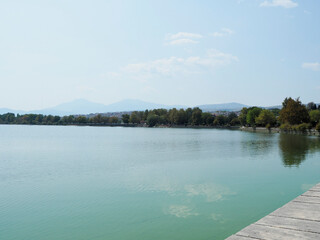 Greece Ioannina lake Ioannina landscape