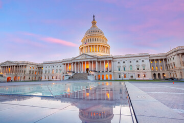 The United States Capitol Building in Washington, DC. American landmark