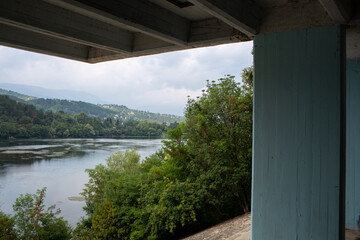 Fototapeta premium view of the lake