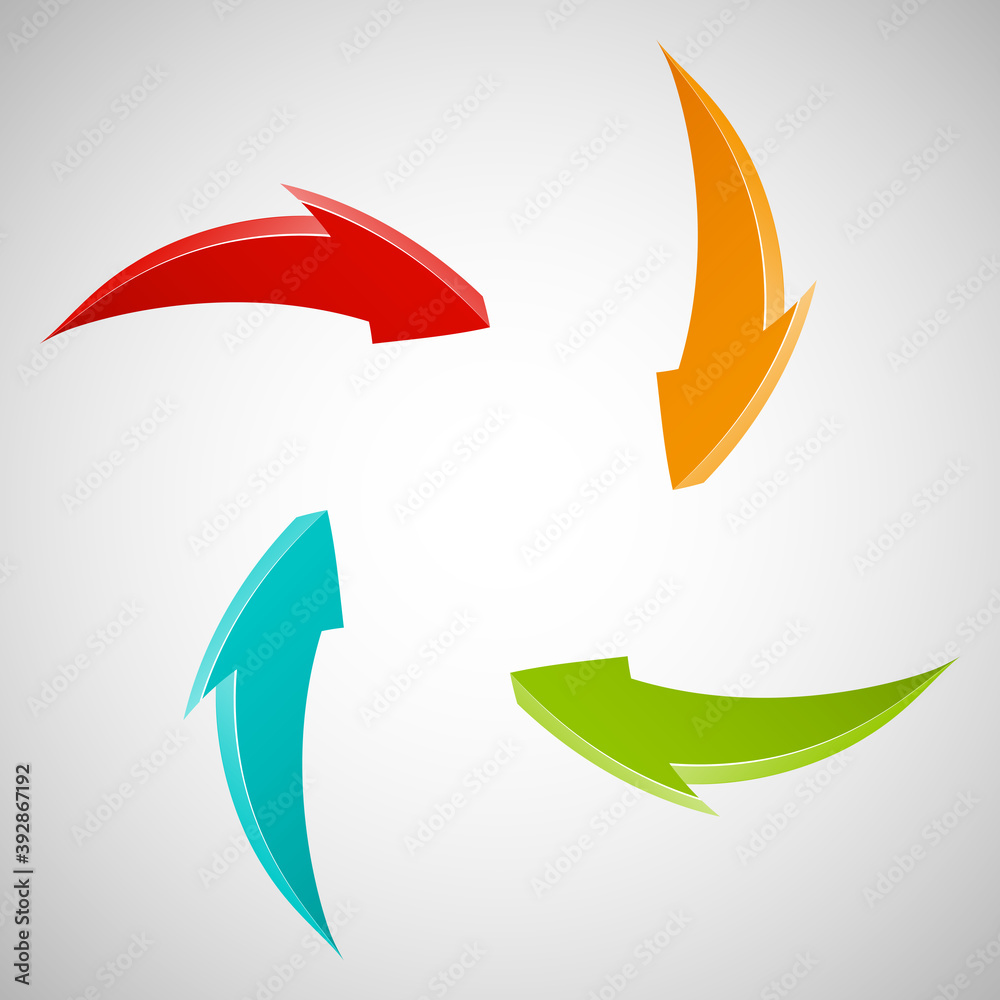 Poster Arrow banners set. Direct shape. 3d Abstract Background. Business infographic presentation diagram. Section compare service. Up and down trend. Paper index. Exact pointer