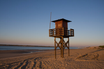 lifeguard tower on the beach