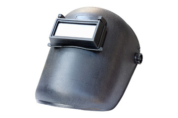 Welding mask isolated on white background. with clipping path