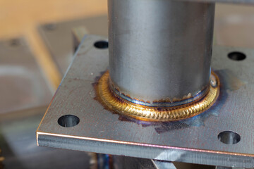 Welding of stainless steel with argon. Argon arc welding