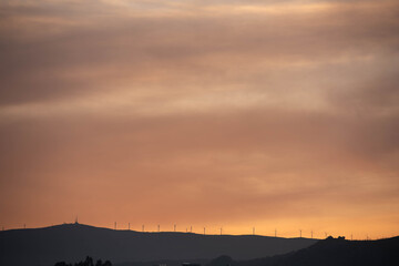 sunset in the sky