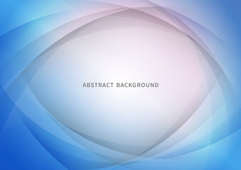 Abstract blue curve overlapping background. Modern style.
