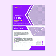 The Perfect Home sale real estate flyer design template