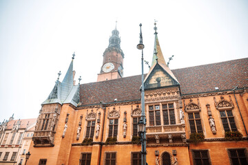 Traditional Cathedral building in Wroclaw, Poland