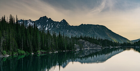Colchuck Lake in the Alpine Lakes Wilderness of WA.