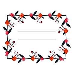 floral pattern frame