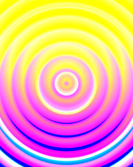 Pink yellow violet circular abstract background with circles