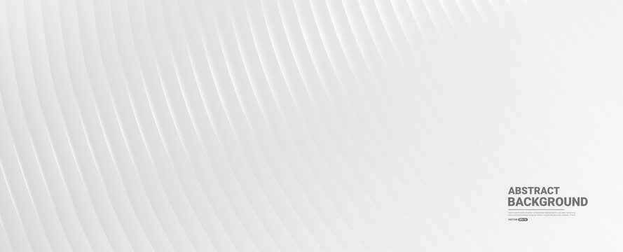 Abstract white background with curve shiny lines. 