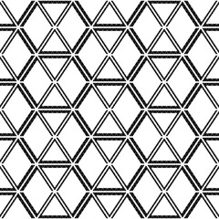 Fototapeta premium Seamless mosaic pattern. Rhombuses, triangles, lozenges ornament. Grid background. Ancient ethnic motif. Grate wallpaper. Parquet backdrop. Digital paper, web design, textile print. Diamonds vector.