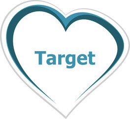 Text target. Advertising concept