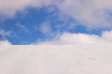 snow covered mountains