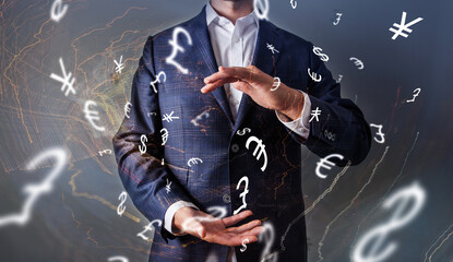 Forex trading technical analysis concept