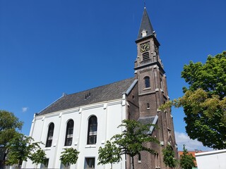 Kirche in Zaanse Schanz, Holland, Niederlande church in zaanse schanz, holland, netherlands
