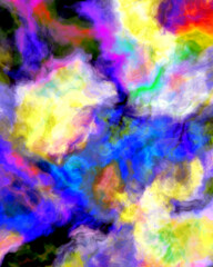 Colors, sky clouds, texture, abstract watercolor background