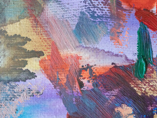 Abstract grunge paint texture background. Colorful dirty and messy closeup wallpaper.