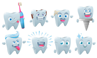 Fototapeta premium Set of tooth care