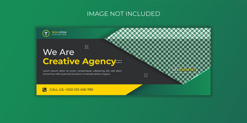 Creative agency facebook cover template