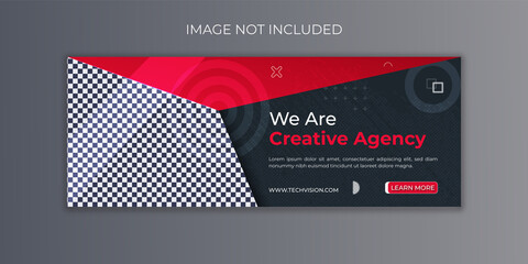 Creative agency facebook cover template