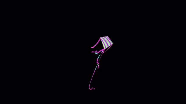 Kite Flying on Alpha Channel