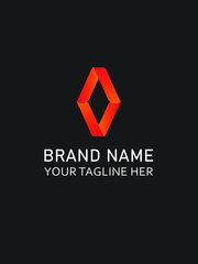 Fototapeta premium v a letter logo design