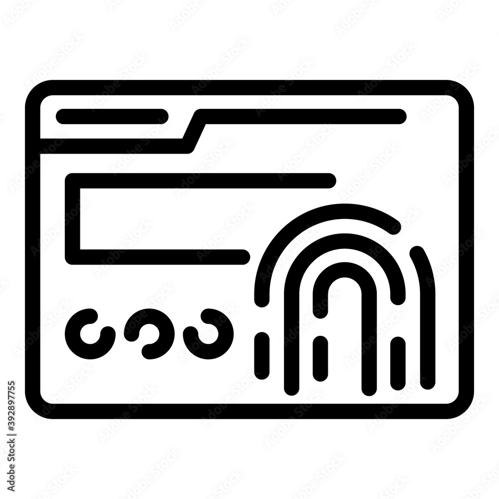 Poster print password icon. outline print password vector icon for web design isolated on white background
