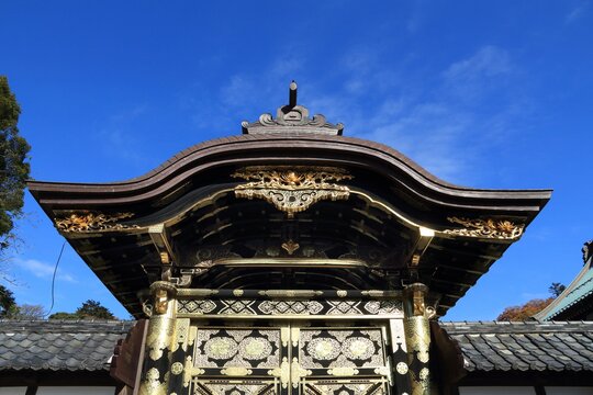 Karamon Gate In Kamakura, Japan