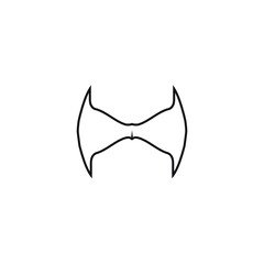 Hover board icon. Electric self-balancing scooter symbol. Logo design element