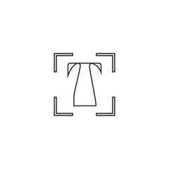 Text icon. T button. Logo design element.