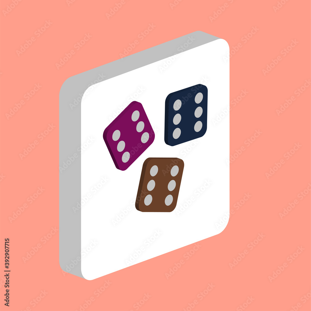 Poster lucky simple vector icon. illustration symbol design template for web mobile ui element. perfect col