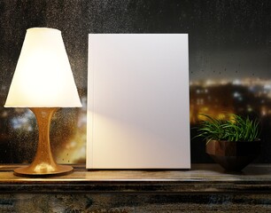 The book with a white cover for presentation and advertising. 3D rendering.