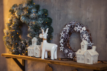 festive christmas and new year decorations	