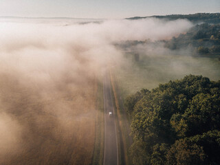fog over the road