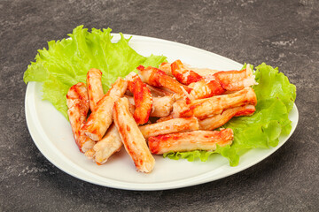 Natural luxury crab meat fillet