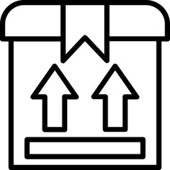 
Industrial export packing, line vector icon 
