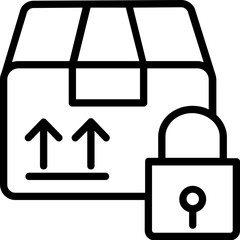 
Industrial export packing, line vector icon 
